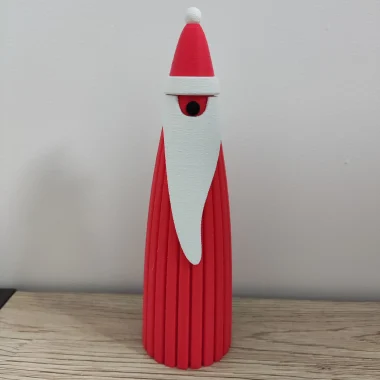 Minimalistyczna figurka Mikołaja - dekoracja świąteczna