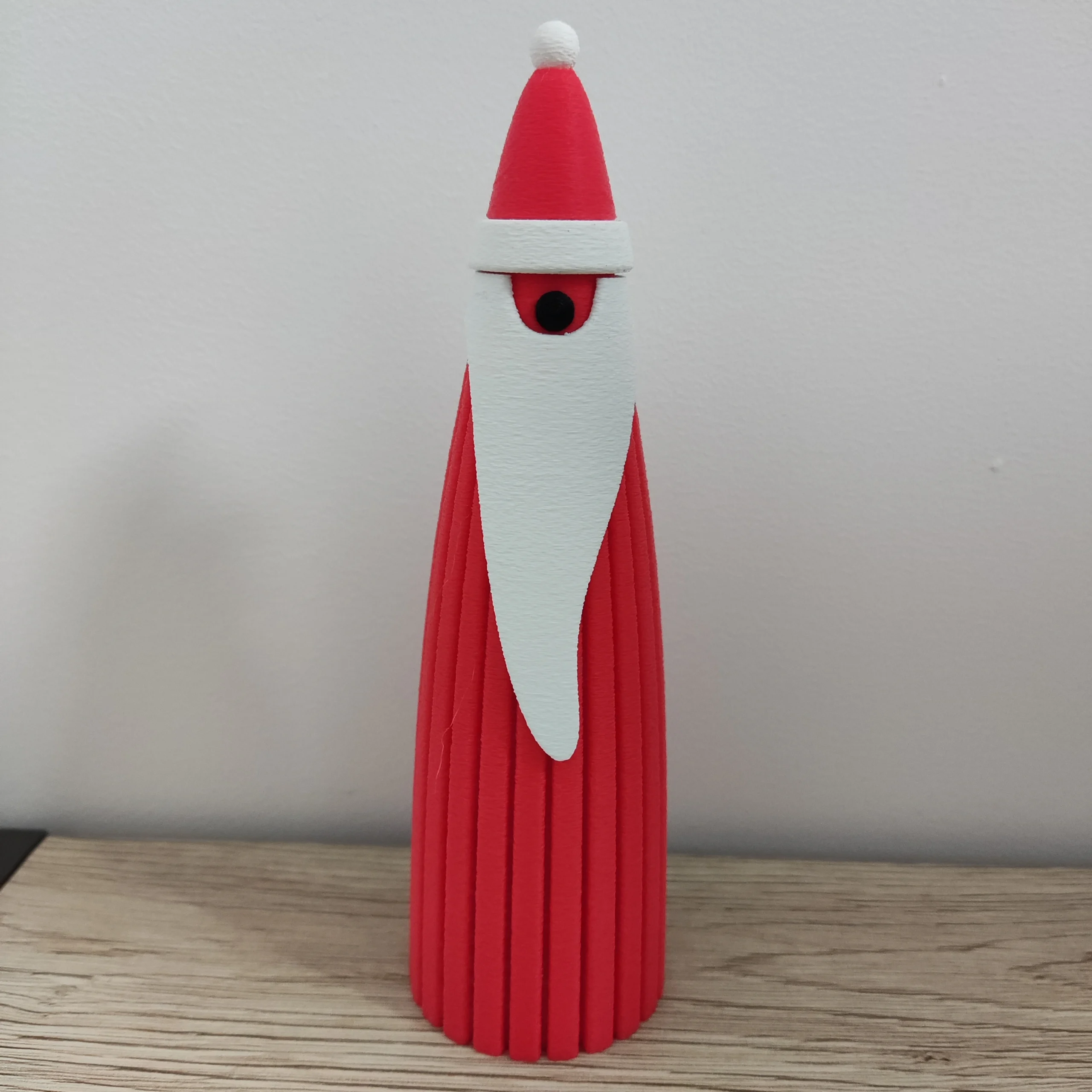 Minimalistyczna figurka Mikołaja - dekoracja świąteczna