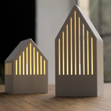 Lampion Domki Japandi – dekoracyjne świeczniki | rozmiar Duży