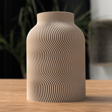 Japandi wavy vase