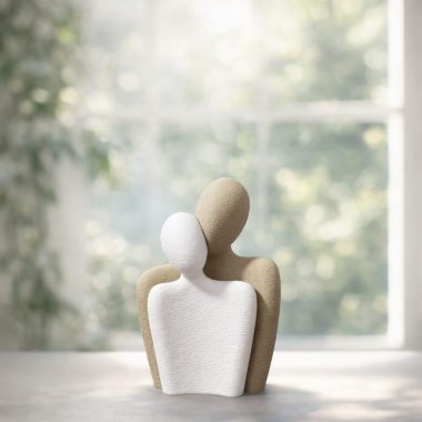 Figurki zakochanej pary, styl minimalistyczny